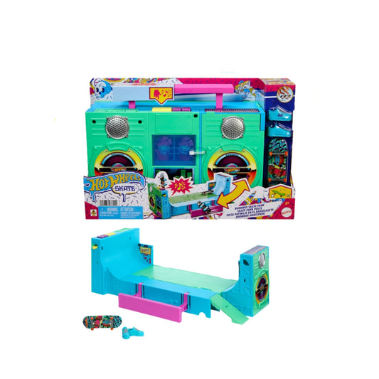 Hot Wheels Skate BoomBox Skatepark Playset