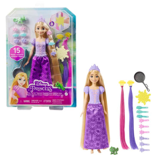 Disney Princess Fairy-Tale Hair Rapunzel Doll Figure with Color Change Hair
