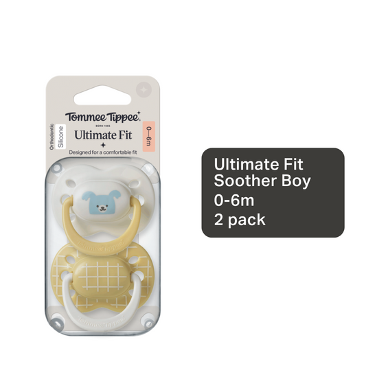 Tommee Tippee Decorated Ultimate Fit Boy Soother 0-6m (2 Pack)
