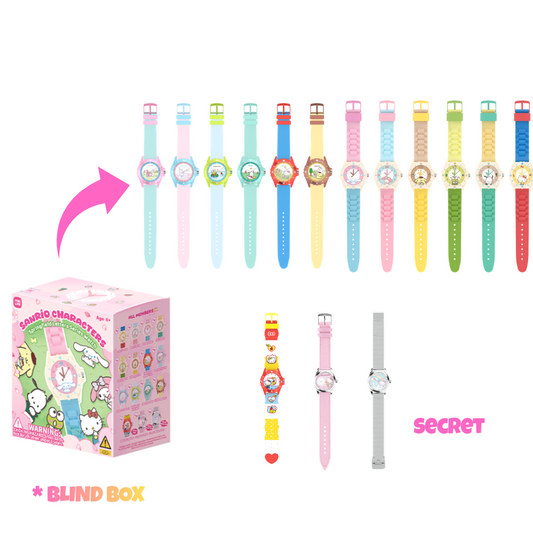 Sanrio Characters Springfield Letters Series Analog Watch - Collectible Blind Box