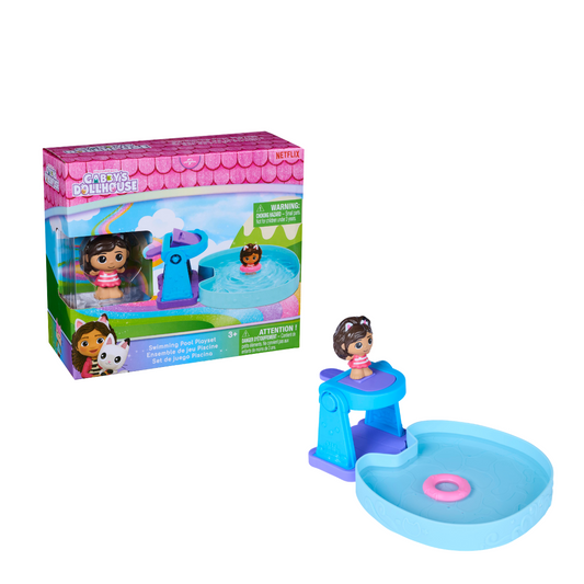 Gabby's Dollhouse Swimming Pool Playset Purr-ific Water-Themed Toy