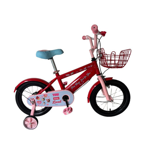 Disney Princess 14-Inch Kids Bicycle with Front Basket & Training Wheels