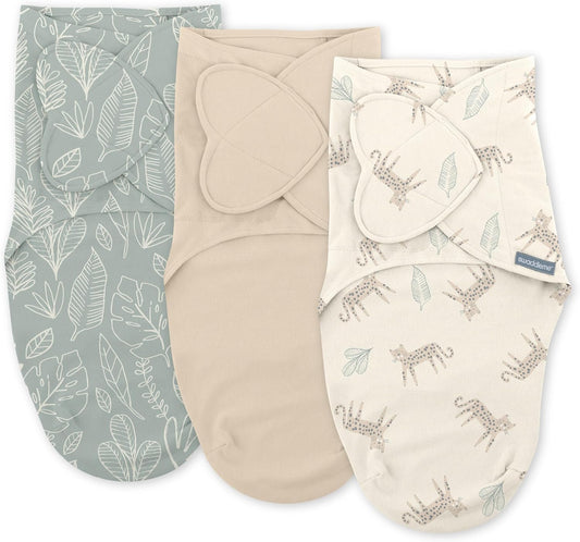 SwaddleMe Original 3-pack 100% Cotton Monogram Collection