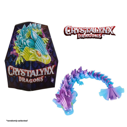 Crystalynx Dragons 9" Collectible Articulated Dragon Figure