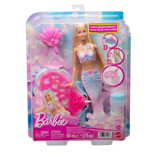 Barbie Bubble Sparkle Mermaid Doll