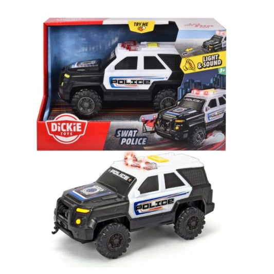 Dickie Toys 15cm Swat Police Toy Vehicle with Lights & Sounds