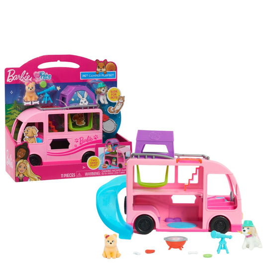 Barbie Pet Camper – Transforming Playset with Pet Figures & Accessories