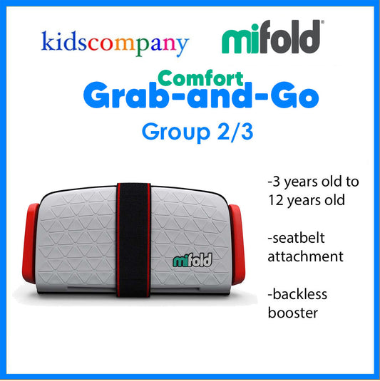 Mifold Grab-and-Go Booster Seat (Pearl Grey)