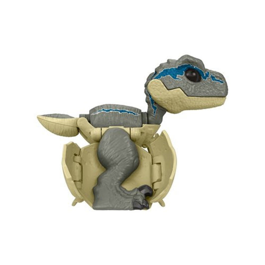 Jurassic World 3 Fierce Changers Hidden Hatchers Transforming Egg to Dinosaurs Mini Action Figure Velociraptor Blue