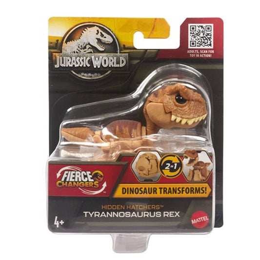 Jurassic World 3 Fierce Changers Hidden Hatchers Transforming Egg to Dinosaurs Mini Action Figure T-Rex