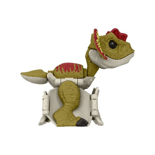 Jurassic World 3 Fierce Changers Hidden Hatchers Transforming Egg to Dinosaurs Mini Action Figure Dilophosaurus