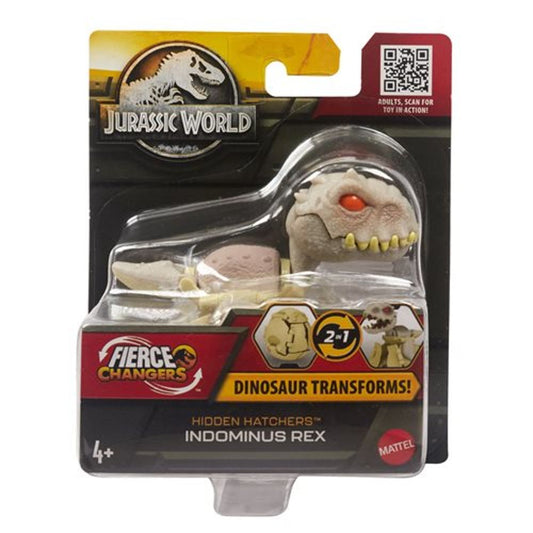 Jurassic World 3 Fierce Changers Hidden Hatchers Transforming Egg to Dinosaurs Mini Action Figure Indominus Rex