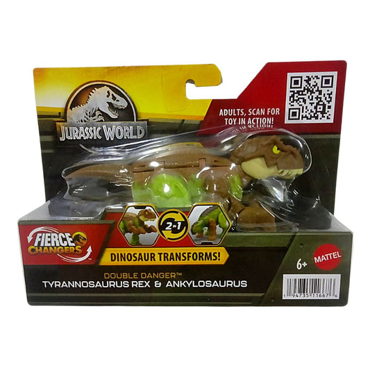 Jurassic World Hunter Transforming Dinosaur Double Danger Pack T-Rex & Ankylosaurus