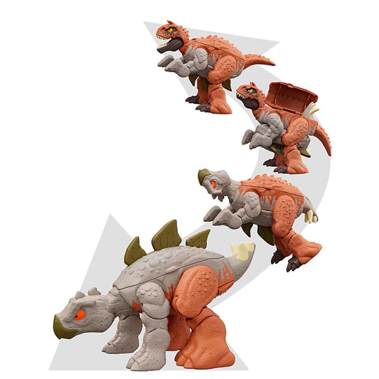 Jurassic World Hunter Transforming Dinosaur Double Danger Pack Carnotaurus & Stegosaurus