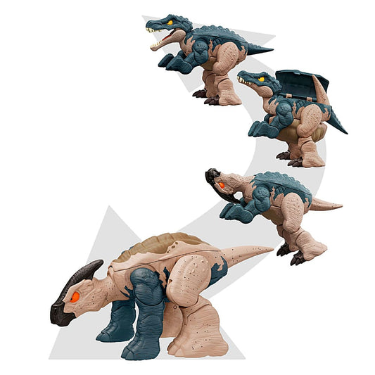 Jurassic World Hunter Transforming Dinosaur Double Danger Pack Baronyx & Parasaurolophus