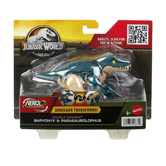 Jurassic World Hunter Transforming Dinosaur Double Danger Pack Baronyx & Parasaurolophus
