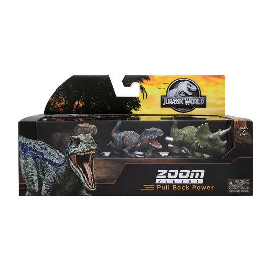 Jurassic World Zoom Riders Clash Edition 3 Pack