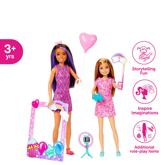 Barbie Celebration Fun Skipper & Stacey My Sister Set Photo Party Themed