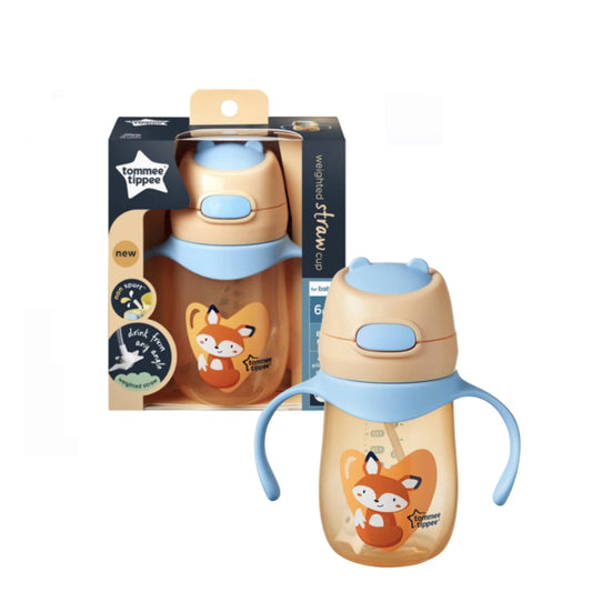 Tommee Tippee 240ml Superstar Two-Handle Weighted Straw Cup