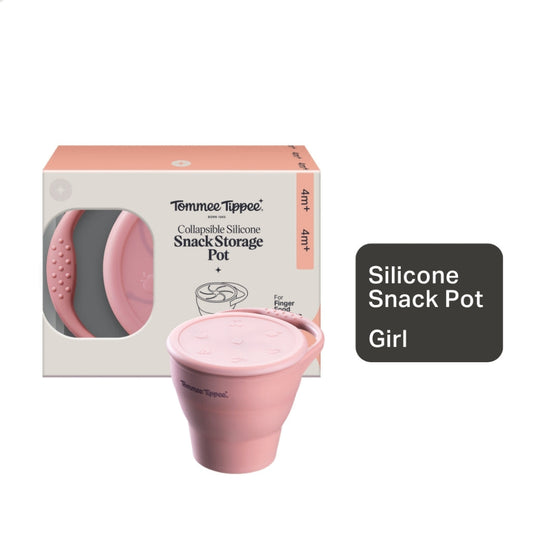 Tommee Tippee Silicone Snack Pot- Pink