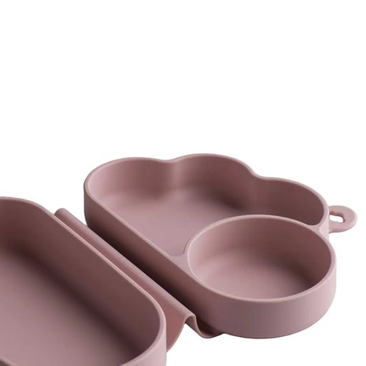 Tommee Tippee Silicone Foldable Plate- Pink