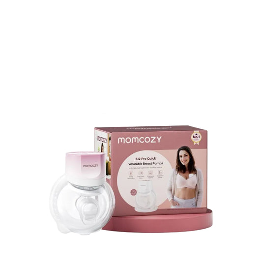 Momcozy Breast Pump S12 Pro Quick Hands-Free Wearable & Wireless Pump with DoubleFit Hybrid Flange