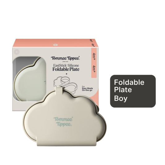 Tommee Tippee Silicone Foldable Plate- Green