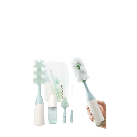Momcozy Bottle Brush Kit with Push-Press Foam Design - Newborn Essentials