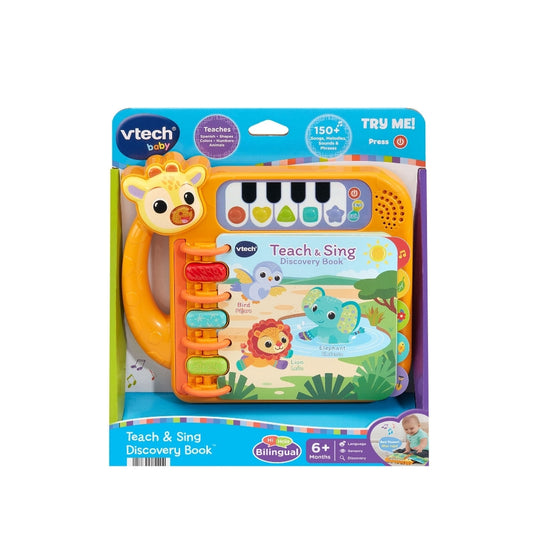 VTech Baby Teach & Sing Discovery Book Musical Bilingual Baby Toy