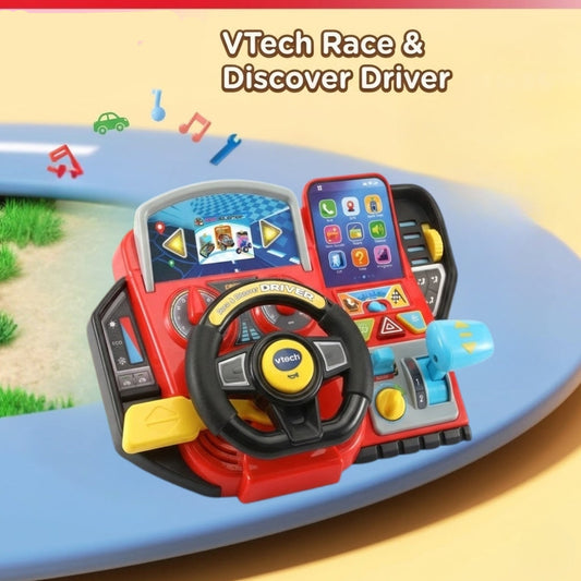 VTech Race & Discover Driver With Colorful Game Screen