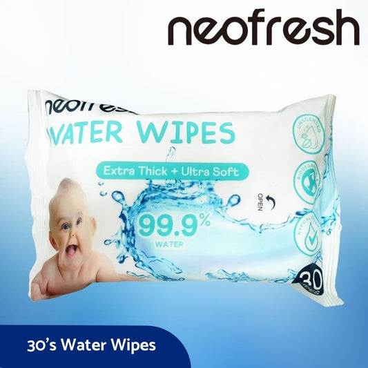 Neofresh Water Baby Wipes Unscented 30's