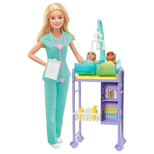 Barbie Careers Nurturing Playset Blonde Hair Doctor Doll & Playset