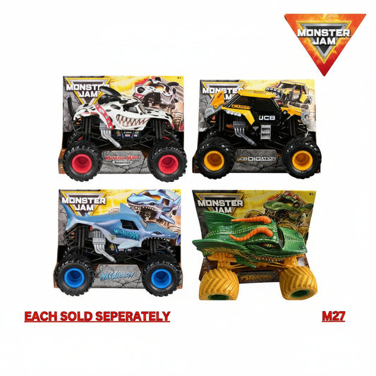 Monster Jam 1:24 Scale Metal Diecast Truck Vehicle DASH M23 , M27