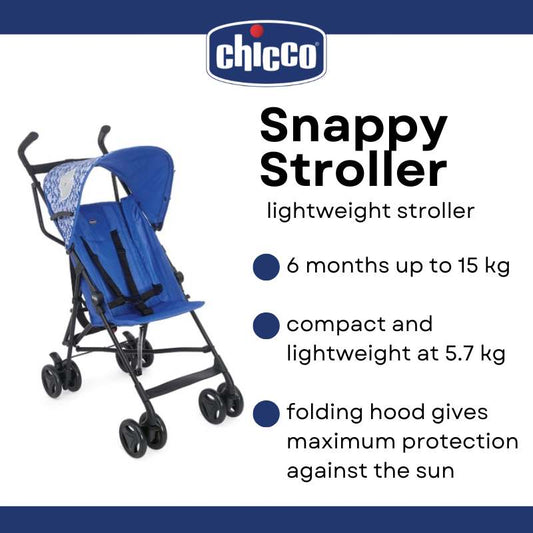 Chicco Snappy Stroller (Blue Whales)