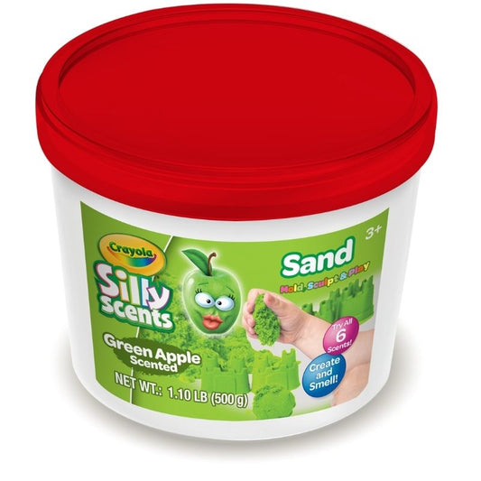 Silly Scents 500g Play Sand Bucket (Green Apple)