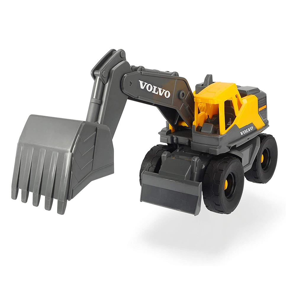 Dickie Toys Volvo Chargeur, Pelleteuse, véhicule de Chantier, Voiture Jouets, bac à Sable, lumière et Son, 23 cm, Jaune/Gris : Dickie Toys Dickie Toys Volvo Chargeur, Pelleteuse, véhicule de Chantier, Voiture Jouets, bac à Sable, lumière et Son, 23 cm, Jaune/Gris : Dickie Toys
